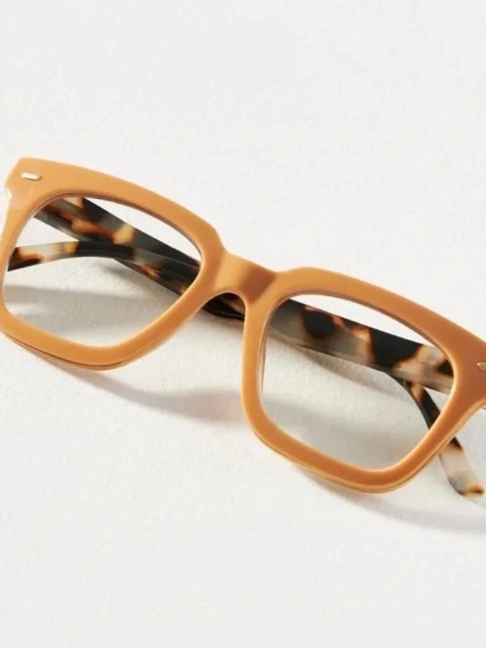 New Anthropologie Peepers Tan Starlet Blue Light filtering Glasses +0.00